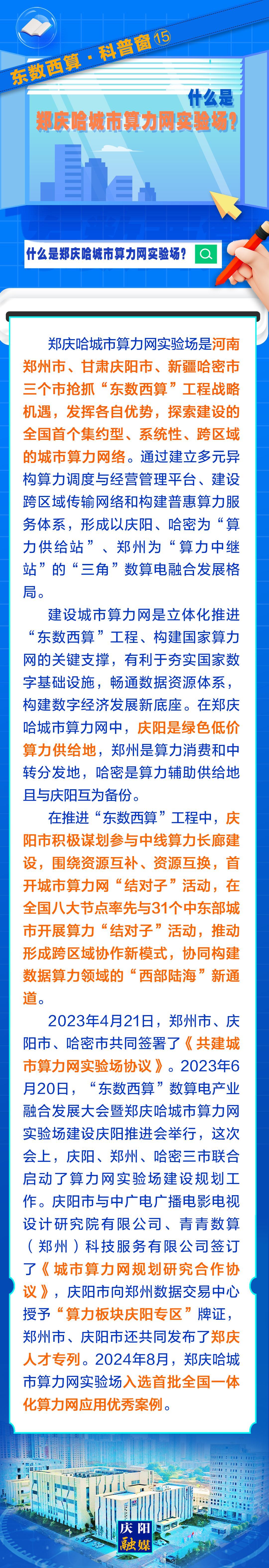 東數(shù)西算·科普窗⒂｜什么是鄭慶哈城市算力網(wǎng)實驗場？