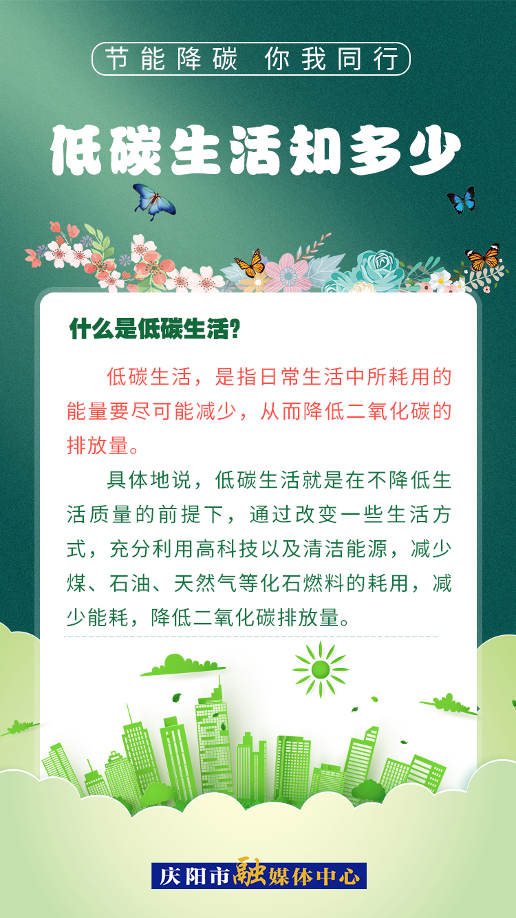 【節(jié)能降碳 你我同行】低碳生活知多少（2）：什么是低碳生活？